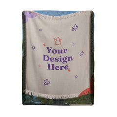 Wrapped in love woven blanket