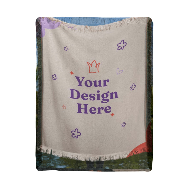Wrapped in love woven blanket